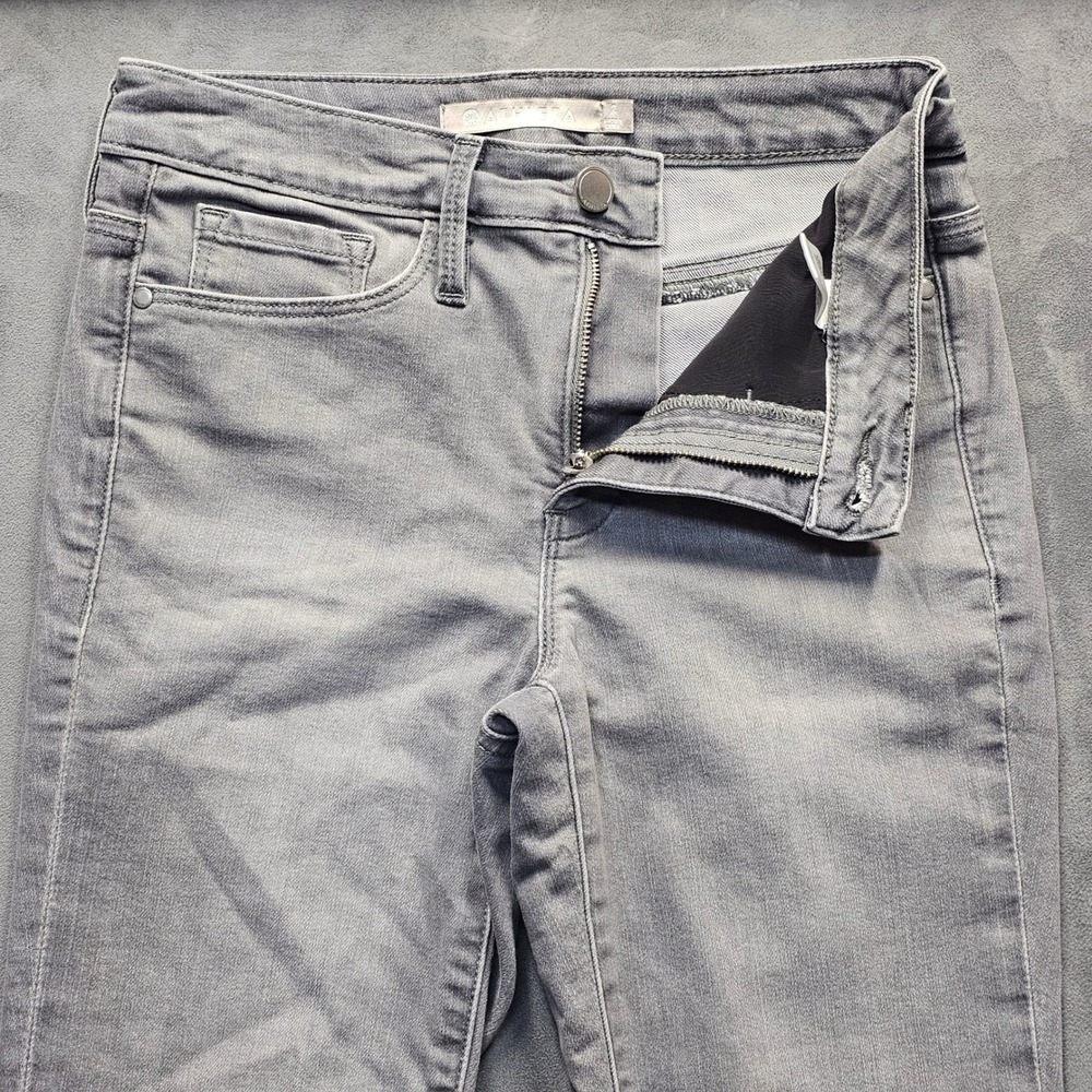 Athleta Womens Gray Skinny Jeans Stretch Slim Fit Denim Size 2 (28)
